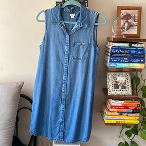J Crew Jean button down dress